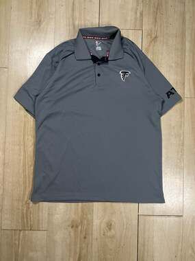 Atlanta Falcons Member Exclusive Gray Polo Shirt Men's Medium Rise Up
